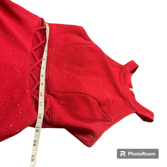 Emerald Sundae A-Line Flirty Sleeveless Mini Holiday Event Party Sequins… - Picture 4 of 15